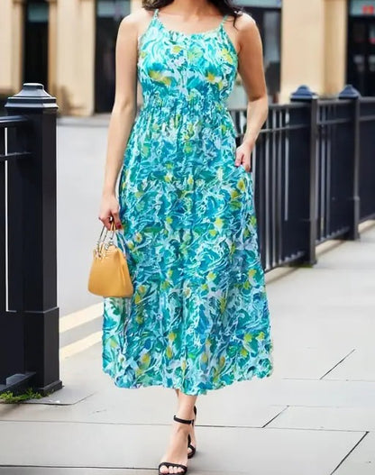 Blue Floral Dress