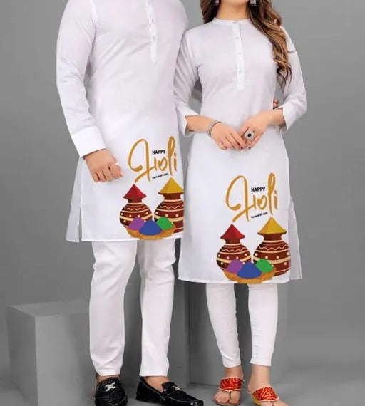 Holi's Special Kurta And Kurti Mens and Womens